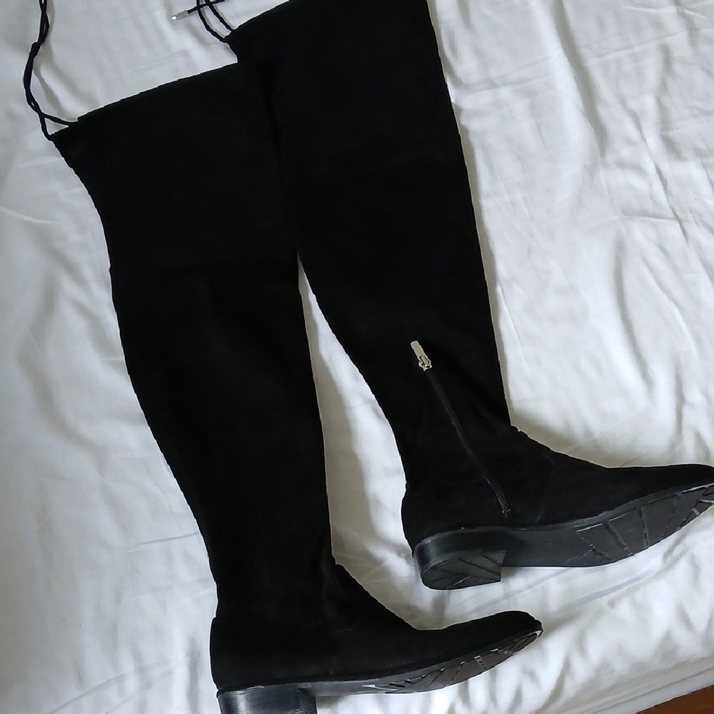 Marc Fisher Humor 2 Black Thigh-High Boots